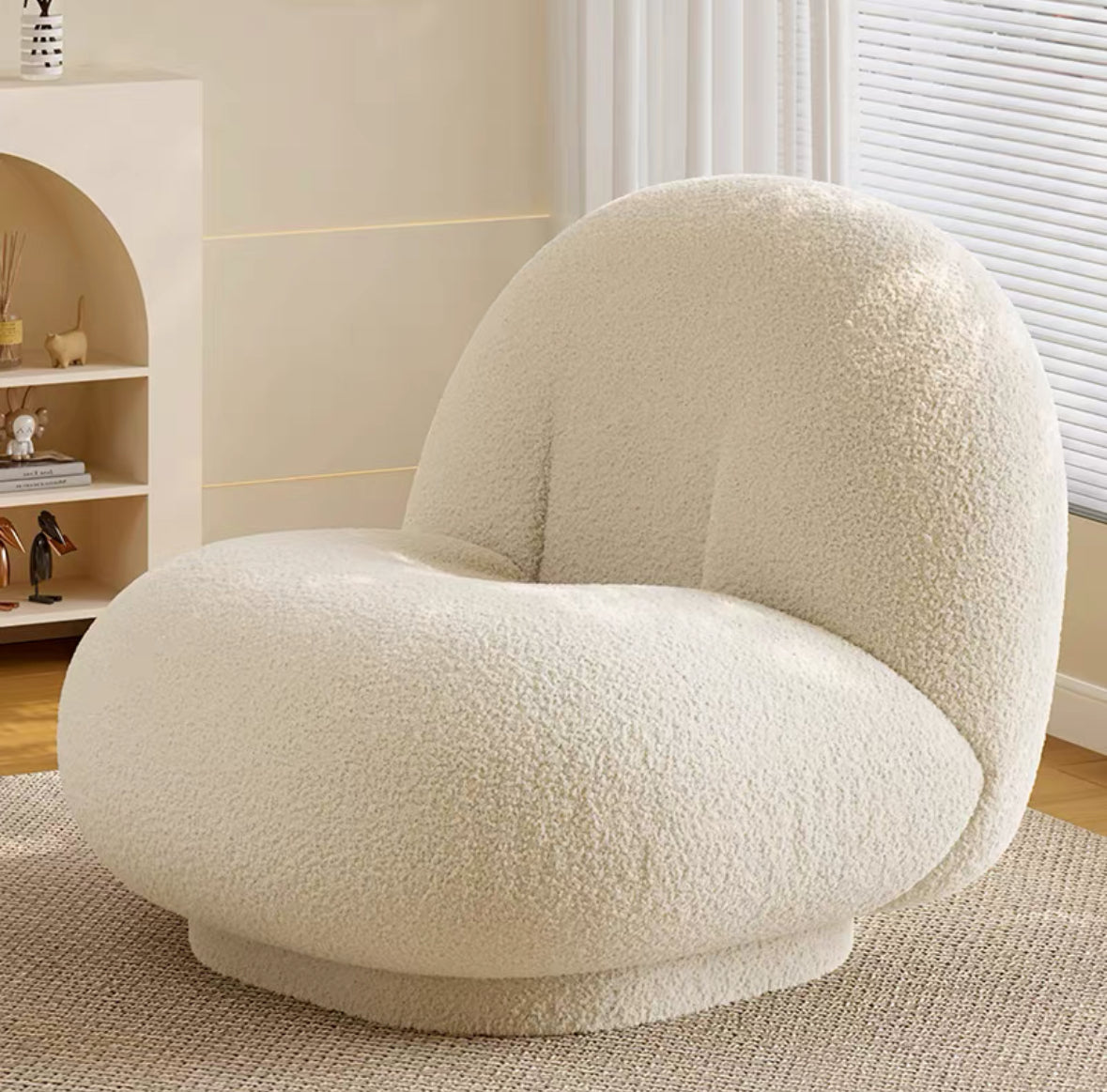 Swivel Boucle Chair