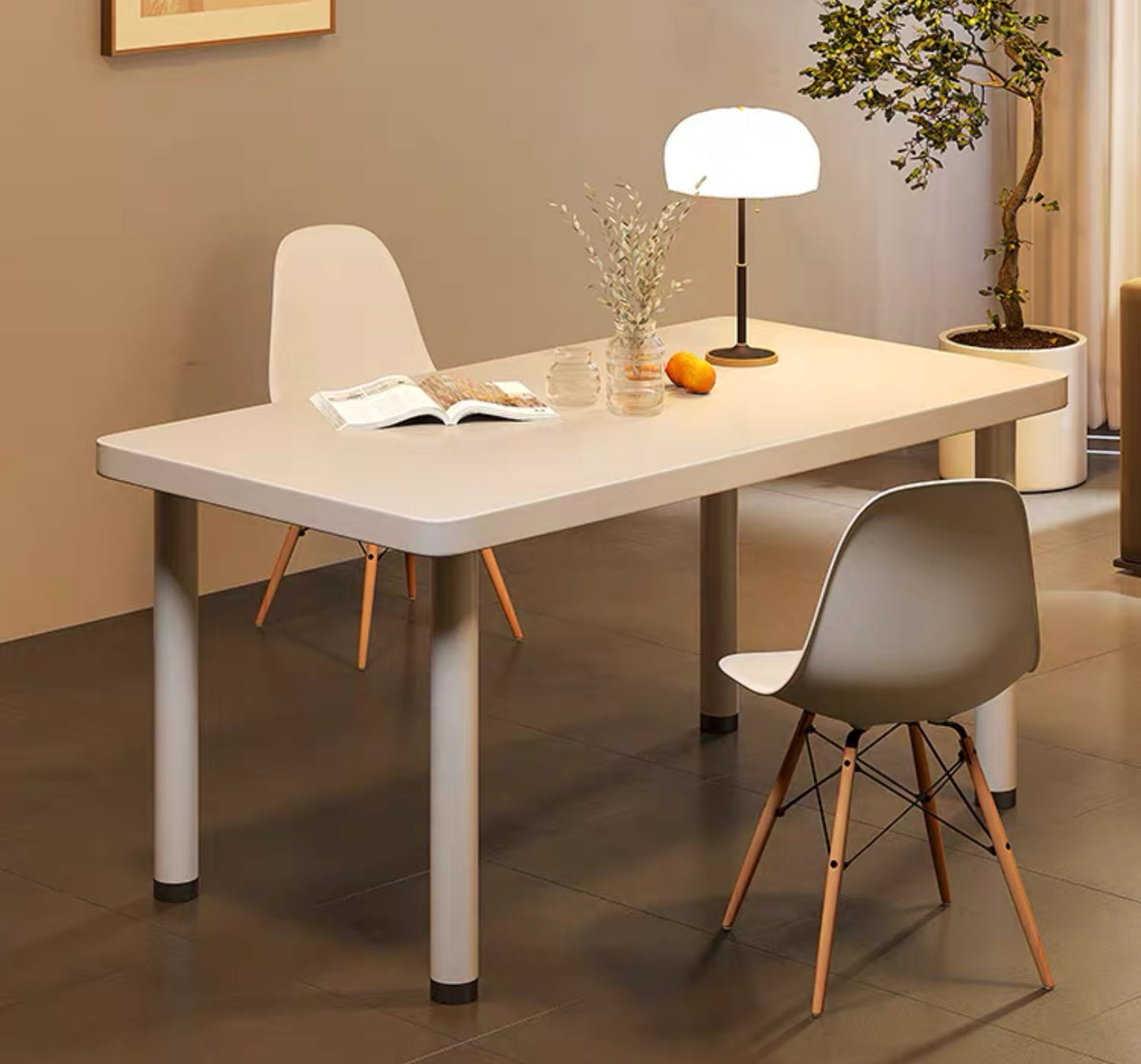 Cream White Dining Table