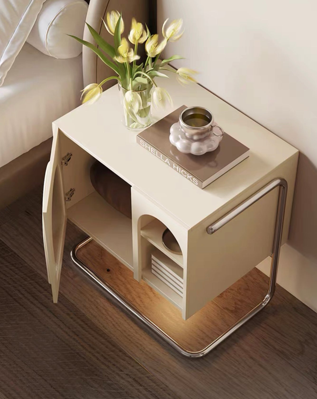 Side Table with Display