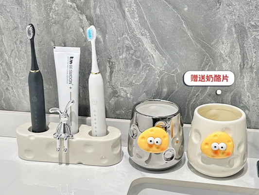 Toothbrush Holder and Cup (3 pieces)