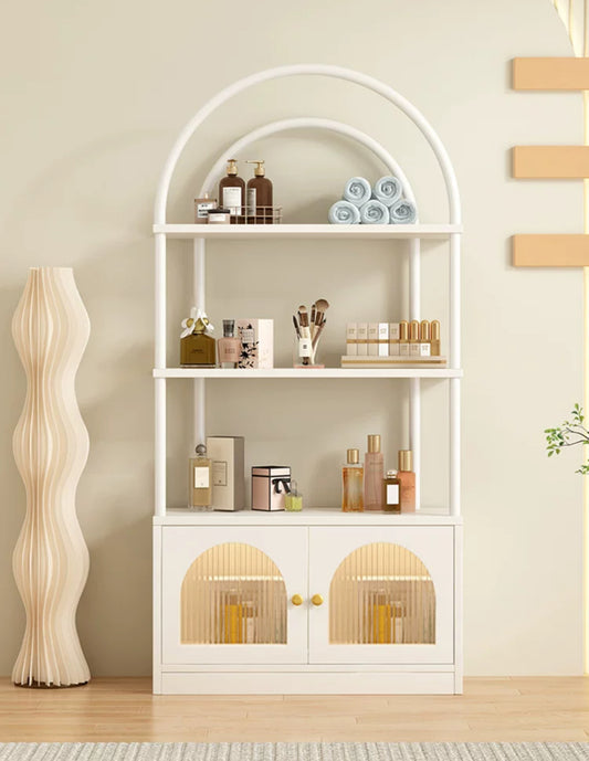 Display with Storage Cabinet